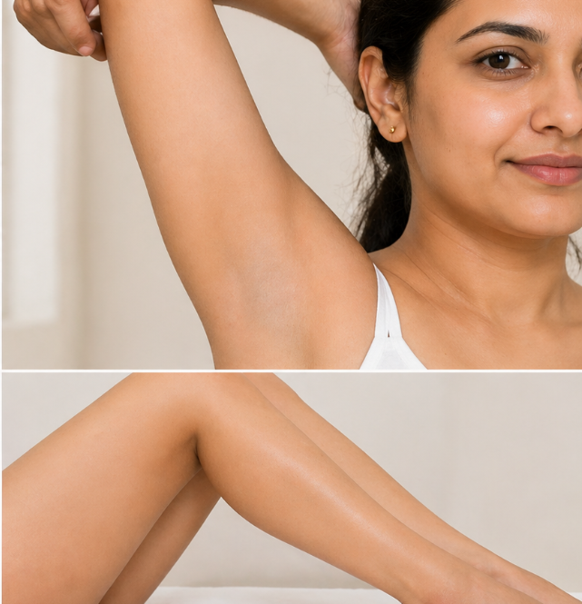 After Laser — Underarms & Legs