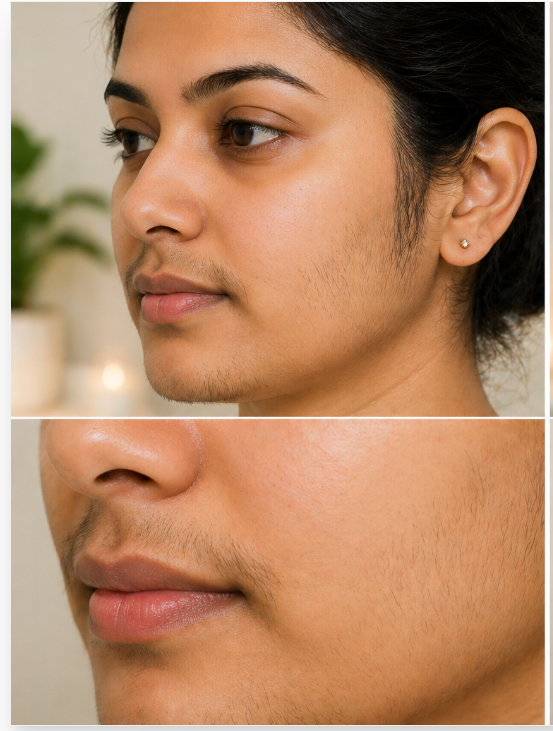 Before Laser — Facial Hair